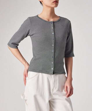 Paul Smith ボーダー ハーフスリーブ カーディガン