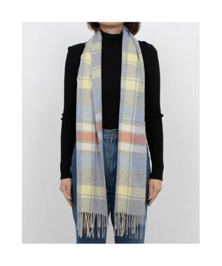 UNBILLION カシュネ cache nez / カシミヤ紡毛チェックストール ミックス