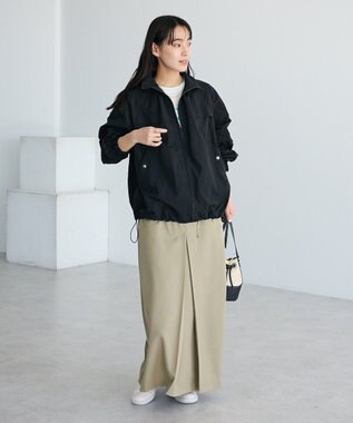 CRAFT STANDARD BOUTIQUE フロントタックロングスカート Light Khaki