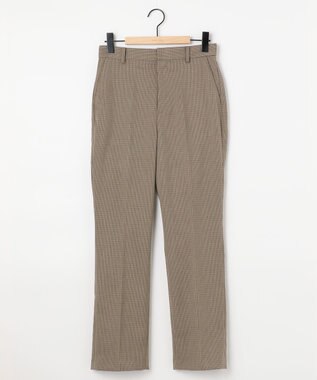 SHARE PARK LADIES 【洗える】TRストレートパンツ ブラウンチェック