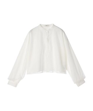 earth music&ecology チュールレイヤードシャツ Off White