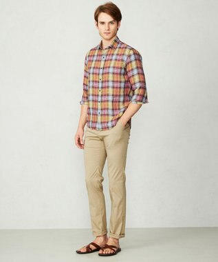 JOSEPH ABBOUD 【キングサイズ・撥水加工】オーガニックコットン ハイパワーストレッチ　パンツ ベージュ系