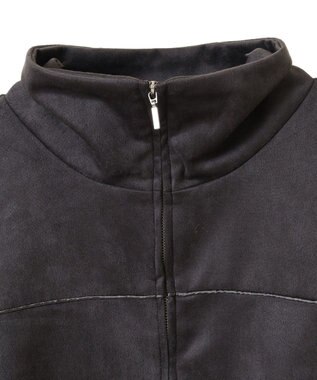 Green Parks スウェード調トラックジャケット Charcoal Gray