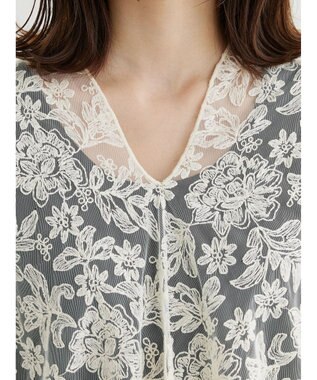 Green Parks ・ＳＵＧＡＲ　ＳＰＯＯＮ　２ｗａｙ刺繍レースベスト Ivory