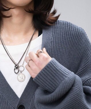 WEGO 【ユニセックス着用ITEM/MLサイズ展開】クロップドカーディガン ブルーその他