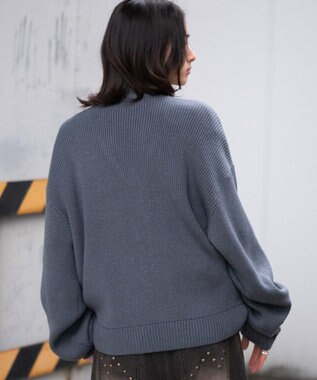 WEGO 【ユニセックス着用ITEM/MLサイズ展開】クロップドカーディガン ブルーその他