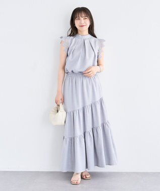 Green Parks ・ＥＬＥＮＣＡＲＥ　ＤＵＥ　リネンライクフリルブラウス Ivory