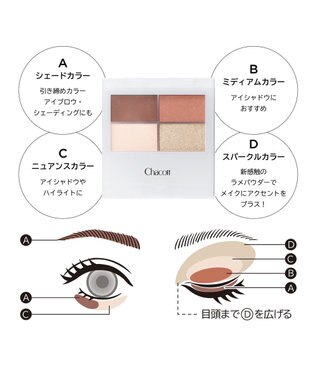 Chacott Cosmetics フェイスカラーパレット【500】シュガースポット ー