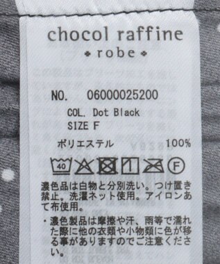 Green Parks 微光沢　柄プリーツスカート Dot Black