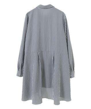 earth music&ecology アシンメトリーティアードチュニック Stripe
