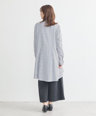 earth music&ecology アシンメトリーティアードチュニック Stripe