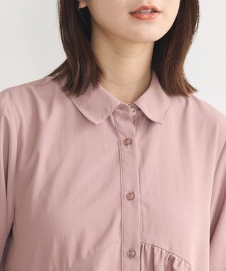 earth music&ecology アシンメトリーティアードチュニック Pink