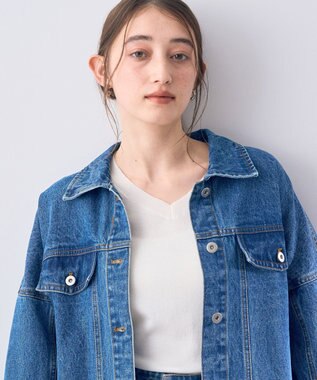 YECCA VECCA フリンジデニムジャケット Indigo