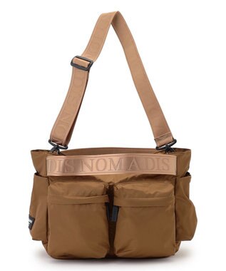 23区 NOMADIS バスクポケット ショルダーバッグ ブラウン系