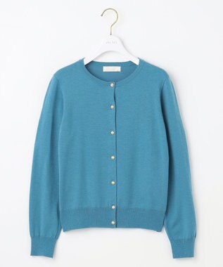 ANY SIS 【ウールブレンドシリーズ】ベーシック カーディガン ブルー