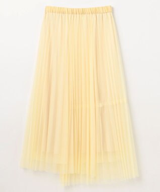 GRACE CONTINENTAL ティアードラップチュールスカート イエロー