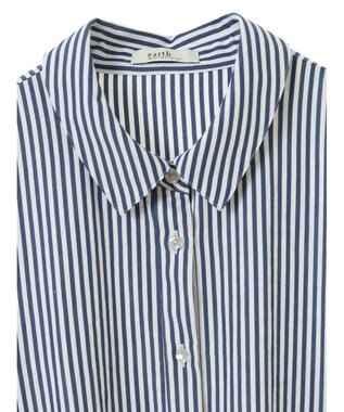 earth music&ecology アシンメトリーティアードチュニック Stripe