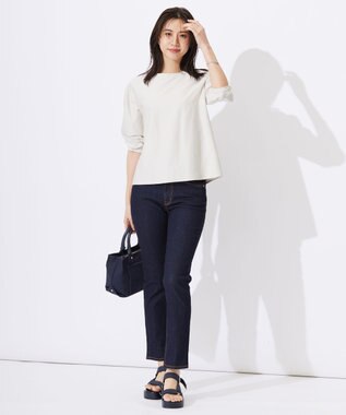 J.PRESS LADIES デニムライクジャージー カットソー ベージュ系