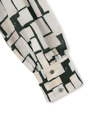 23区 S 【洗える】ARGENTI コラージュプリント ワンピース ブラック系