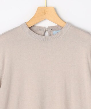 組曲 S 襟付きニットアップ ベージュ系