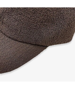 林八百吉商店 un chapeau  シャーリングキャップ ブラウン