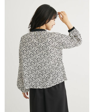 Green Parks ・ＥＬＥＮＣＡＲＥ　ＤＵＥコバナパイピングブラウス Off White