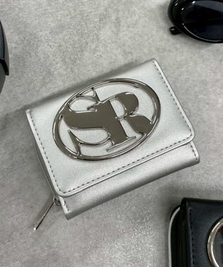 WEGO ラウンドロゴウォレット シルバー