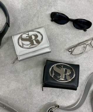 WEGO ラウンドロゴウォレット シルバー