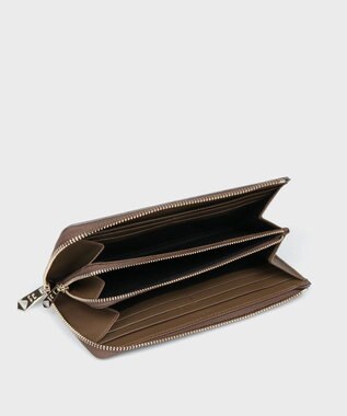 Paul Smith ブライトストライプトリムSS24 長財布 ブラウン