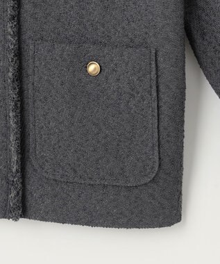 自由区 L 【SHIHOさん着用】ブライトリングツイード ジャケット スレート