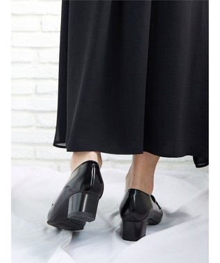 ASICS WALKING ランウォーク レディース 4.0cm ヒール 2E ブラック系