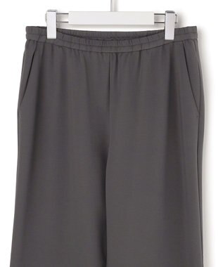 ICB ナイロンストレッチポンチ セミワイドパンツ チャコール