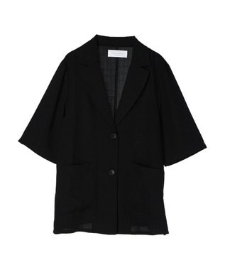 Green Parks 接触冷感　５分袖ジャケット Black