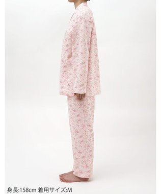 Wing パジャマ 綿100%(本体肌側) あったか 冬 長袖 長ズボン レディース EP6025 ウイング／ワコール ピンク