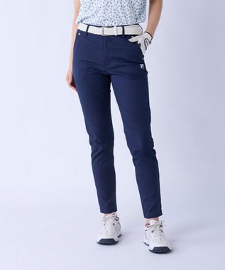 FILA GOLF／marie claire 【FILA GOLF】 ウェストロゴジャガードゴムツイルロングパンツ