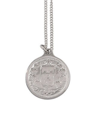 earth music&ecology 【ステンレス】コインモチーフ３連ネックレス Silver