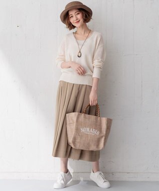 23区 【CLASSY.6月号掲載】ホーンリング ネックレス ベージュ系