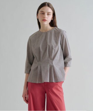 J.PRESS LADIES L 【WEB限定・人気素材・セットアップ対応】セルロースリネンストレッチ ワイドストレート パンツ 【WEB限定】スカーレット系