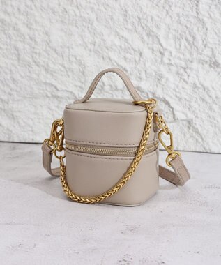 style code 【VerdeVari/ヴェルデヴァリ】TINY VANITY BAG グレージュ