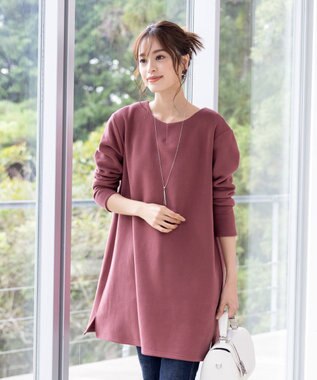 Tiaclasse 【洗える】裏起毛チュニック ピンク