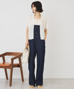 AMERICAN HOLIC 襟付きスキッパー半袖ニットポロ Off White