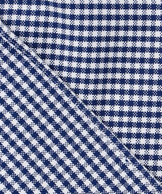 J.PRESS MEN 【PREMIUM PLEATS / 形態安定】ギンガムチェック 半袖シャツ / B.D. ネイビー系3