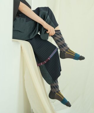 COQ ミケネコテイル リバーシブルファーソックス ブラック