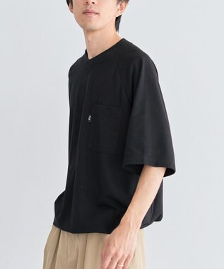 CRAFT STANDARD BOUTIQUE カノコドロストラグランＴシャツ Black