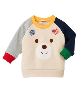 MIKI HOUSE HOT BISCUITS 【ベビーウェアパック】【ラッピング不可】トレーナー＆パンツセット 紺