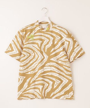 PW CIRCULUS 【UVカット / 吸水速乾 / 伸縮性抜群】【MEN】ゼブラ柄モック T ベージュ系5