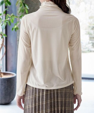 Tiaclasse 【安田美沙子さん着用・選べる4type】ハイネックカットソートップス シアーベージュ