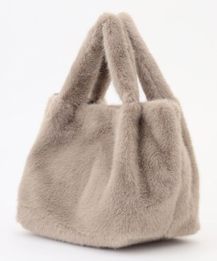 ANY カラーファーバッグ モカ