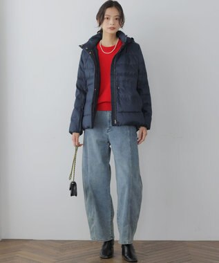 組曲 L 【加藤ローサさん着用】ライトデニムカーブパンツ ブルー系