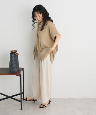 CRAFT STANDARD BOUTIQUE ヴィンテージボイルミルフィーユチュニック Beige